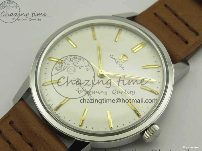0304 Seamaster 30 1962 SS TW Best Edition White Dial YG Markers On Leather Strap MIYOTA Soft 8080